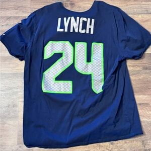 Seattle Seahawks-Marshawn Lynch Nike Men's Tshirt